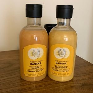 The Body Shop Banana shampoo & Conditioner bundle. 8.4 oz